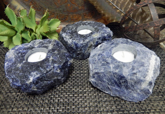 Sodalite Tealight CANDLE HOLDER