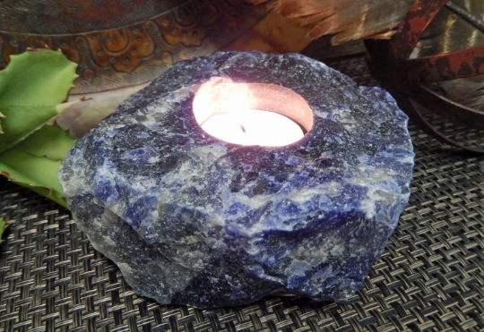 Sodalite Tealight CANDLE HOLDER